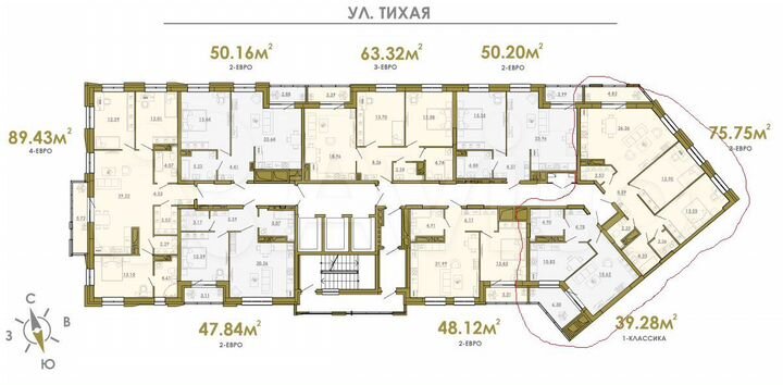4-к. квартира, 115 м², 17/25 эт.