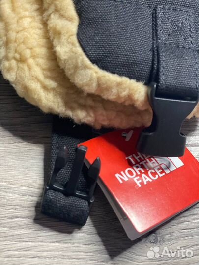 Шапка ушанка the north face черная