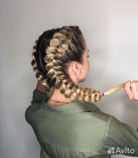 Плетение кос с канекалоном