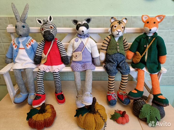 Игрушки вязанные спицами