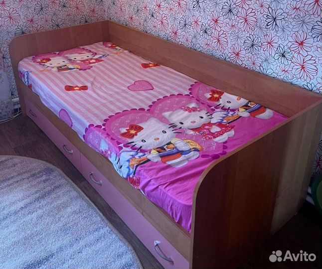 Детская кровать от 3 лет для девочки