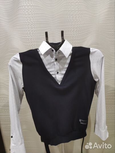 Рубашка школьная для мальчика 146