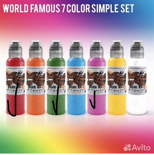 Краска для тату цветная