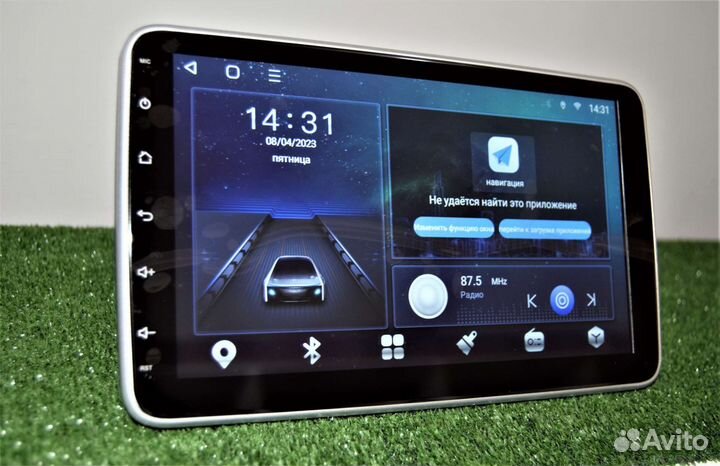 Магнитола андроид 1 дин с большим экраном