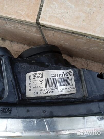 Фары на citroen c4 2007 года
