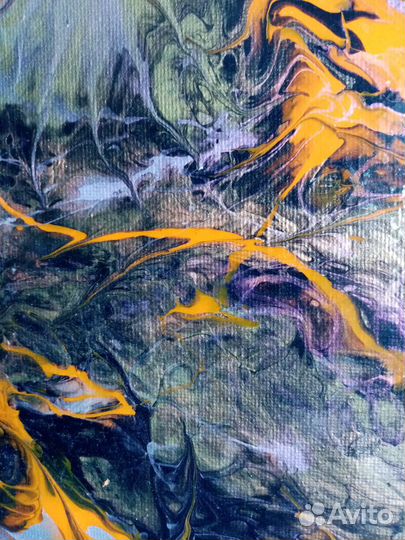 Панно 30*40, ручная работа, акриловая заливка