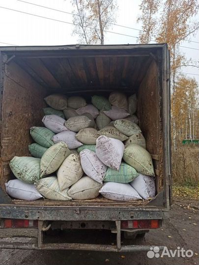 Опилки березовые самосвалом и в мешках