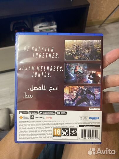 Spider man 2 ps5 диск полностью на русском