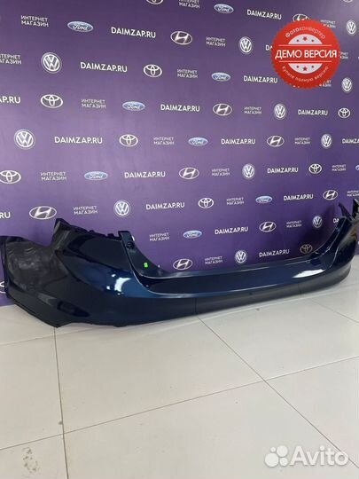 Бампер Задний Ford Focus 3 темно - синий