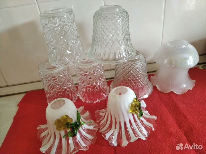 Плафоны для люстры стеклянные