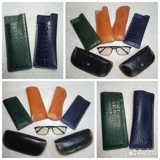 Кожаные изделия ручная работа,Чехол для очков