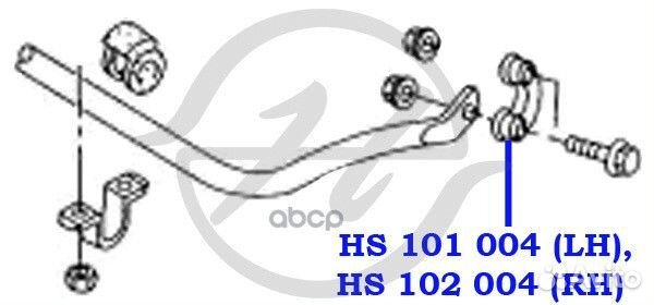 Тяга стабил. лев. hs101004 Hanse