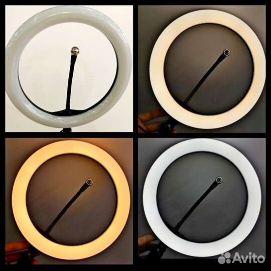 Кольцевая лампа 26 см со штатив