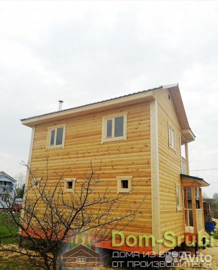 Западная Двина. Хорошая Баня из бруса Б-22 (6х6)