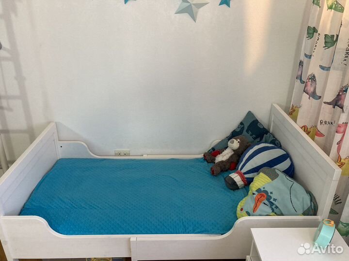 Детская кровать IKEA раздвижная сундвик