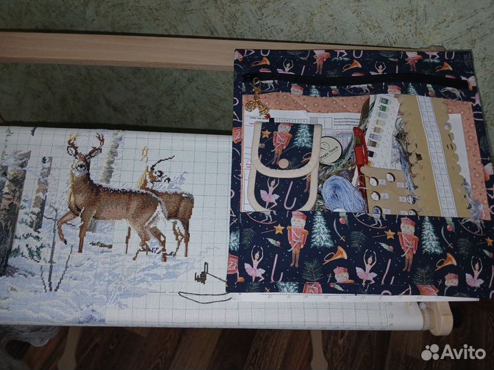 Чехол для пялец и чехол для ножниц