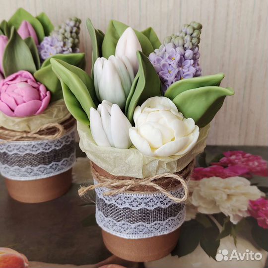 Букет из мыла, мыло ручной работы