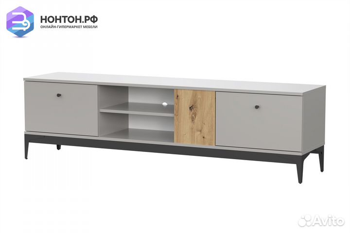 Тв-тумба Ариан175холодныйсерый / дубартизан