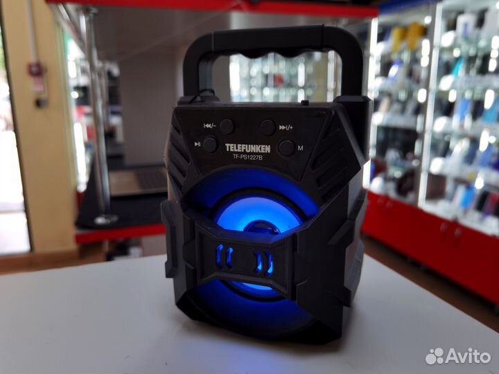 Bluetooth колонка Telefunken с подсветкой (эшп)