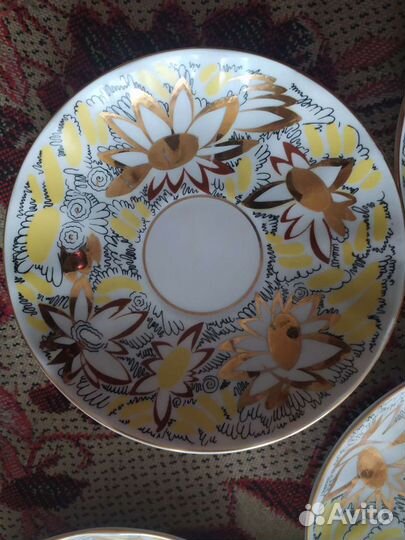 Чайная пара Золотые ромашки СССР