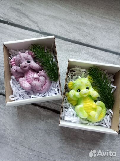 Мыло ручной работы на новый год Дракон