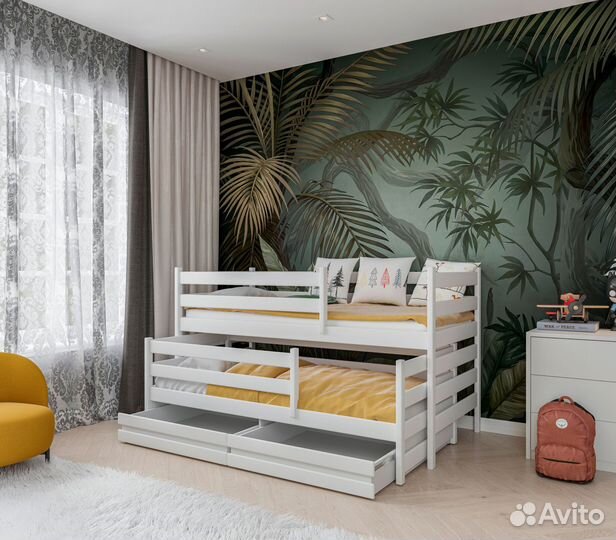 Двухъярусная кровать умка 2 береза