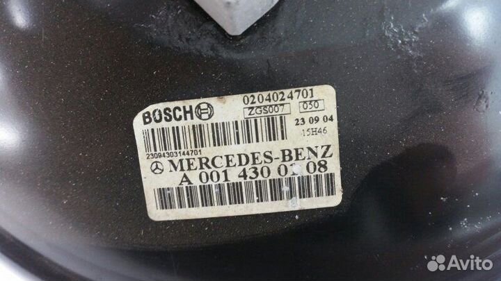 Вакуумный усилитель тормозов Mercedes Vito W639