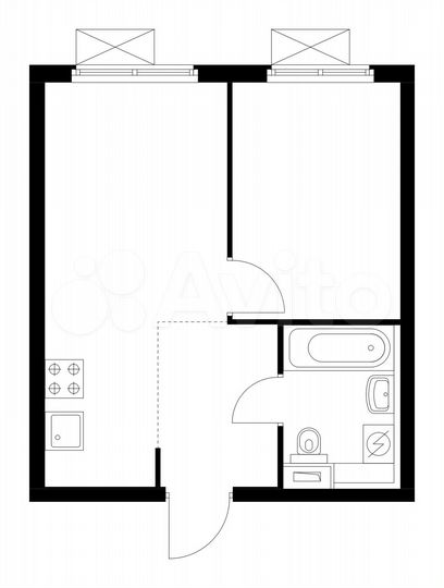 1-к. квартира, 32,6 м², 13/15 эт.