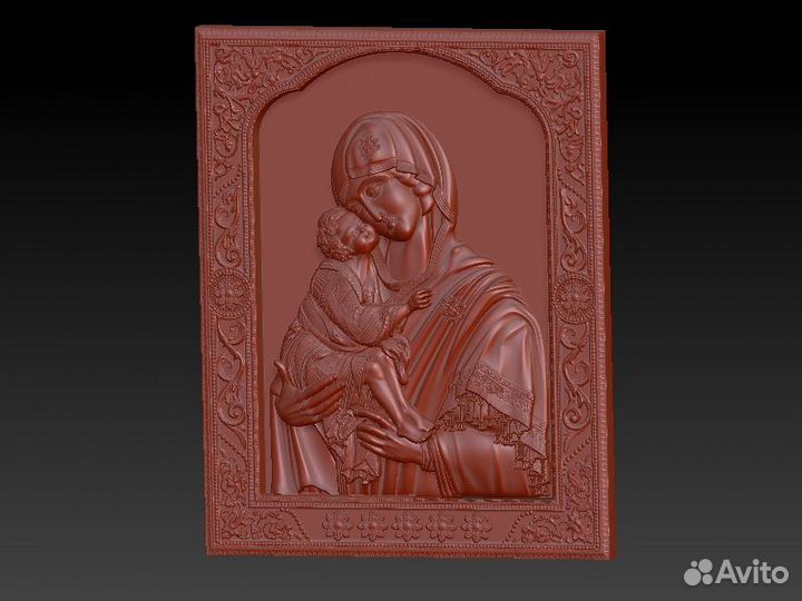 Stl макеты для фрезера (ангелы,иконы,киоты,кресты)