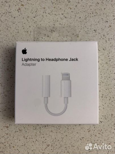 Apple Адаптер lighting to headphone jack оригинал