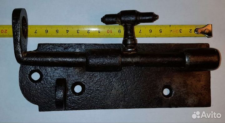 Шпингалет, засов с душками для замка