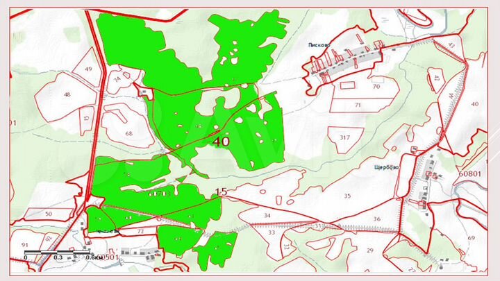 Участок 252 га (СНТ, ДНП)