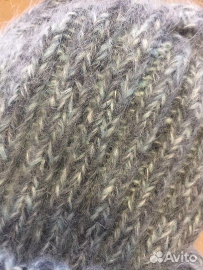 Шапка зимняя из шерсти и мохера