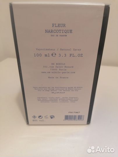 Парфюм Ex Nihilo Fleur Narcotique, 100 мл