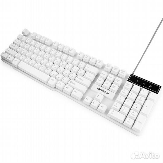 Клавиатура Гарнизон GK-200 белый USB