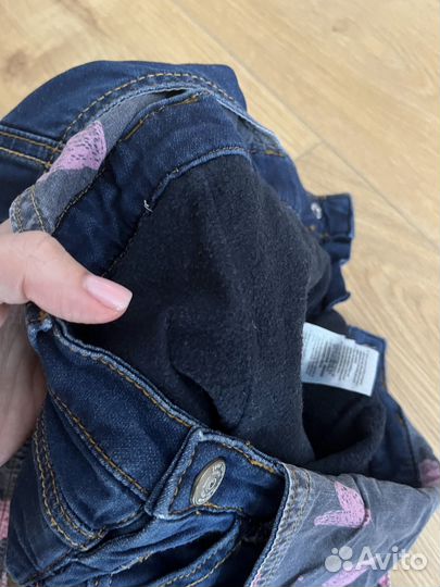 Джинсовый комбинезое утепленный mothercare 98