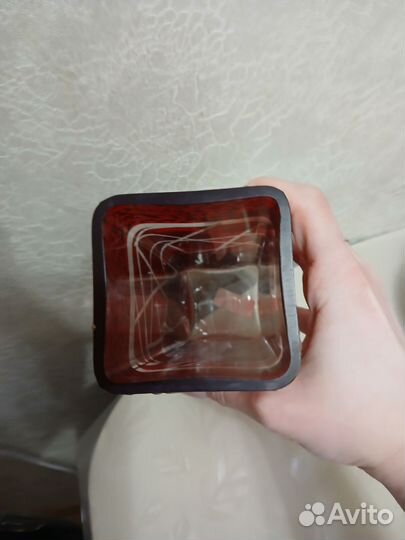 Ваза для цветов цветное стекло