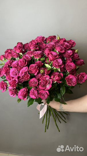 Цветы кустовые розы с доставкой