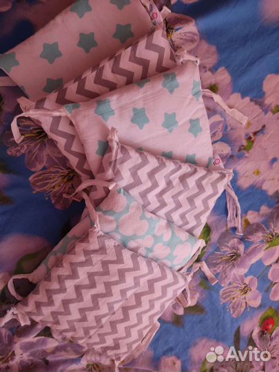 Бортики в детскую кроватку бу