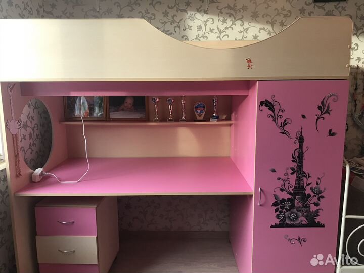 Детская стенка (кровать-чердак)