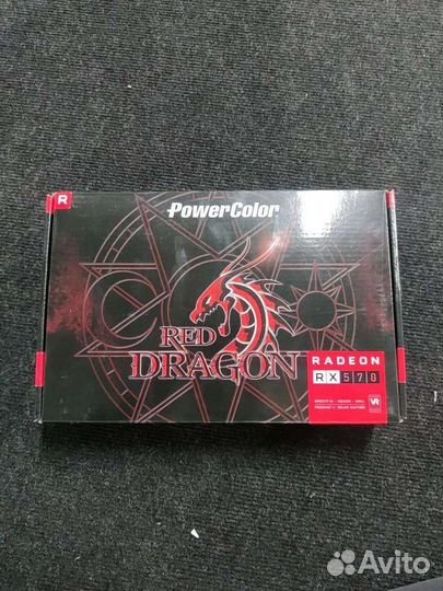 Видеокарта PowerColor Rx 570 8GB Red Dragon OC