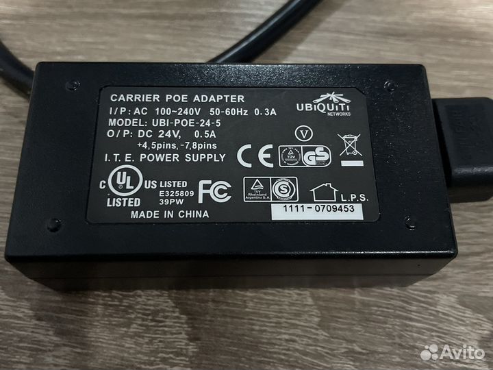 Poe адаптер ubiquiti