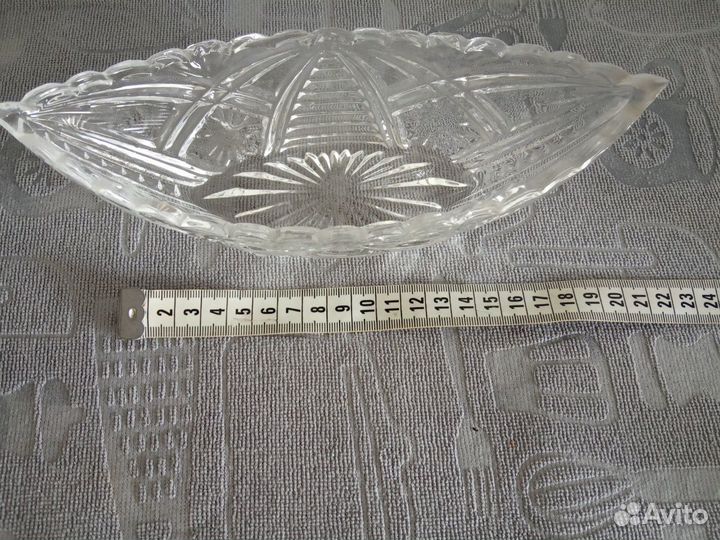Салатница хрустальная советская