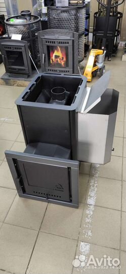 Печь для бани Варвара Паленица с правым Баком