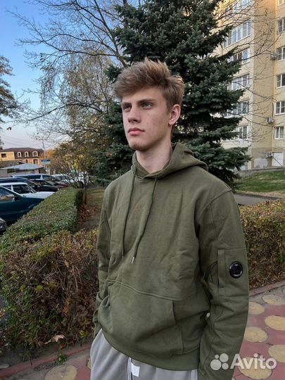 Худи cp company хаки