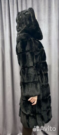 Шуба норковая с капюшоном 44 46