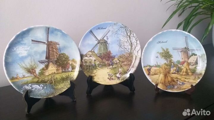 Коллекция винтажных тарелок holland