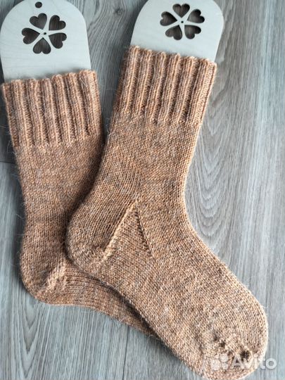 Шерстяные носки женские. Вязаные. Ручная работа