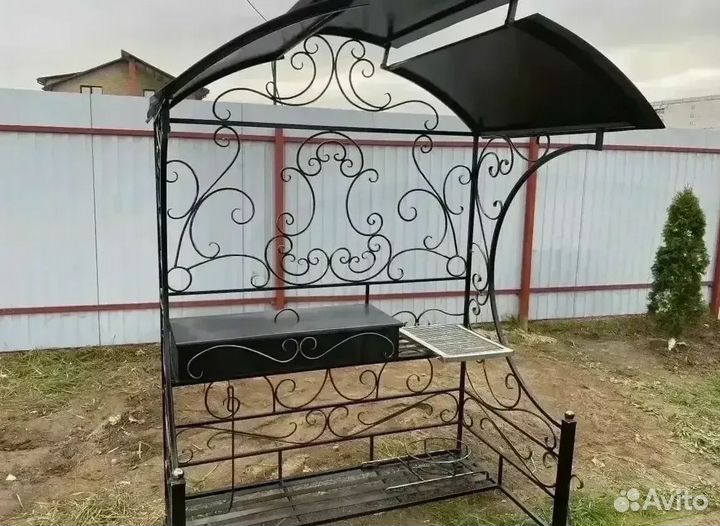 Мангал с печкой