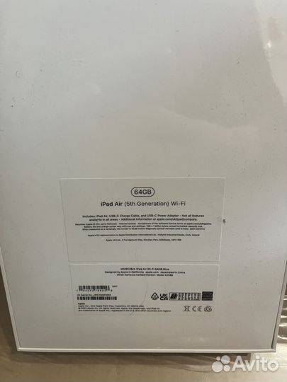 iPad Air (5th Generation) wi-fi 64gb новый